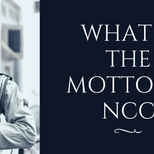 this image has visual representation of the motto of ncc